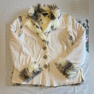 True Grit Elephant fur blazer. Size Medium.